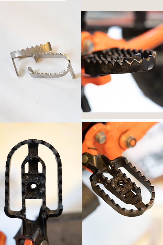 Honda Transalp 600/650 ’87–’06 – Pedane Maggiorate (da saldare)