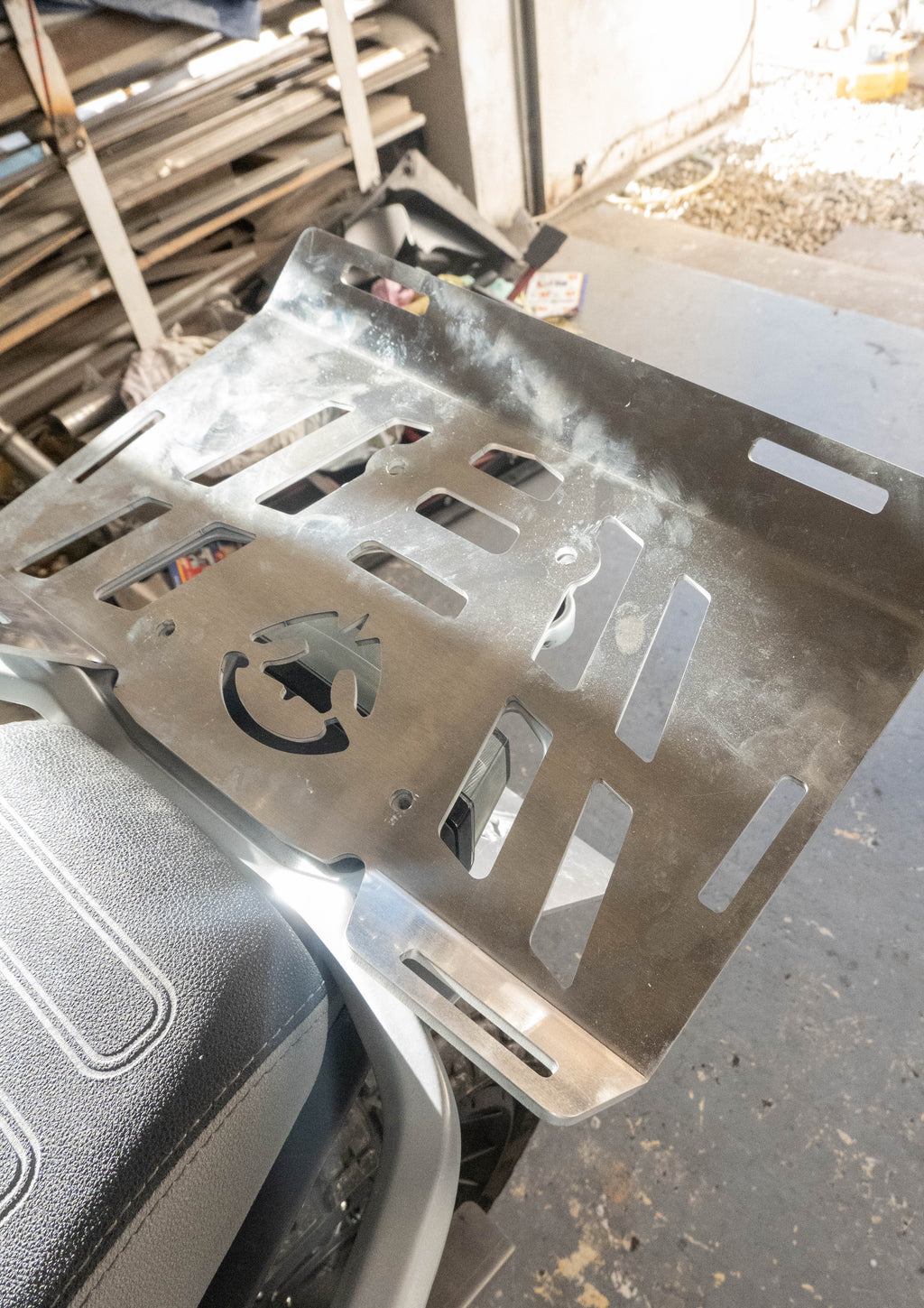 Cf moto 450 mt – piastra borsa morbida ALU 4 mm