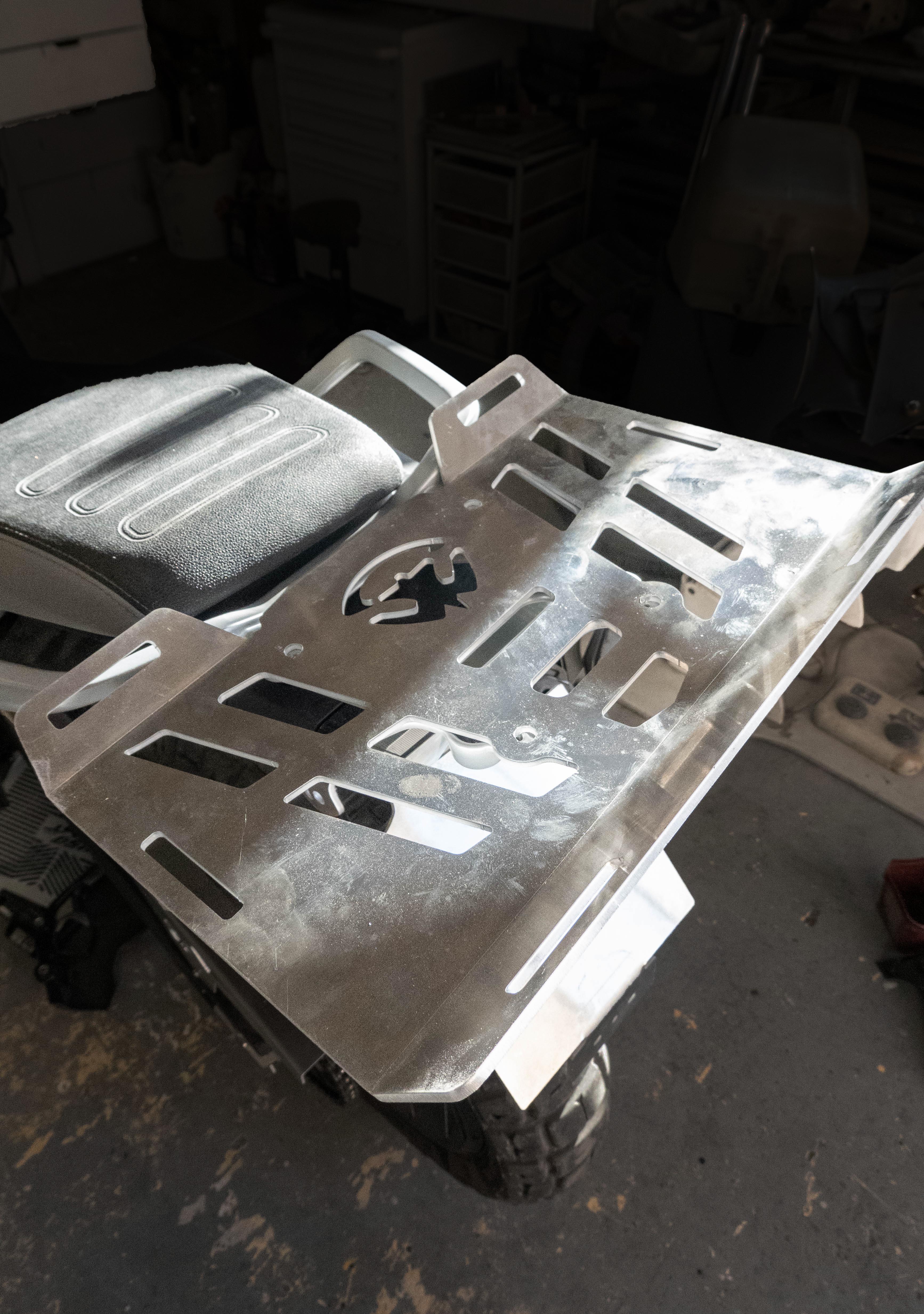 Cf moto 450 mt – piastra borsa morbida ALU 4 mm