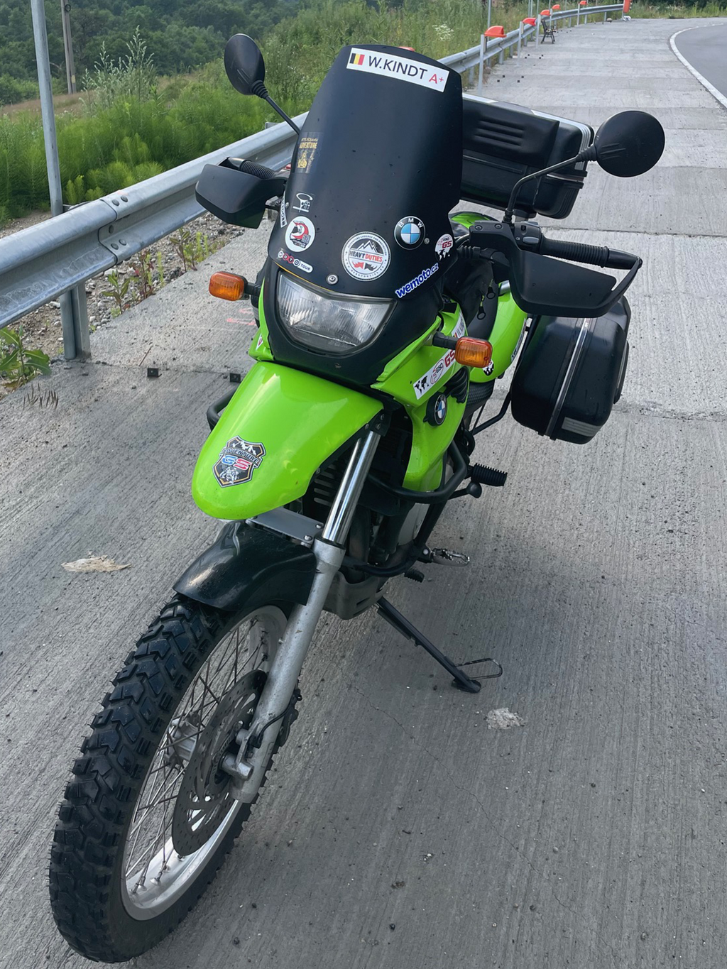 Bmw f650 gs 00 - 03 cupolino rally ( tre fori )