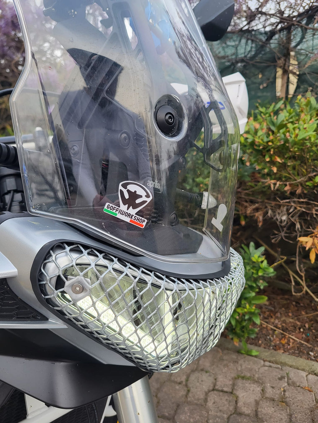 Aprilia Tuareg 660 ’21–’25 – Griglia faro protezione faro NERO