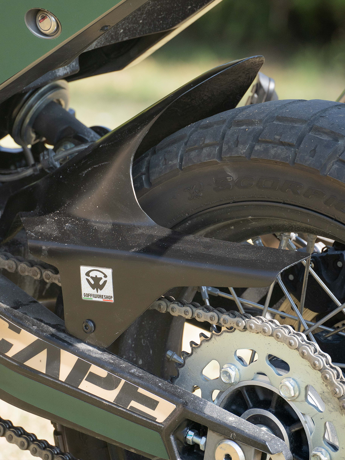 MORINI X CAPE 650 Parafango POSTERIORE RIALZATO