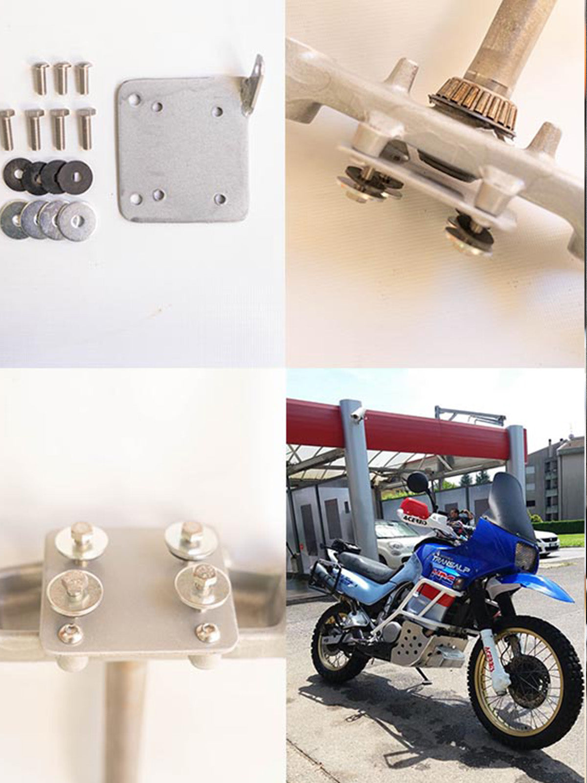 HONDA TRANSALP 600/650 - Piastra per parafango alto