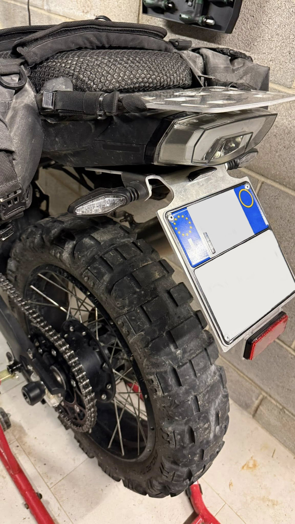 CF MOTO 450 MT –  porta targa 4 mm ALU