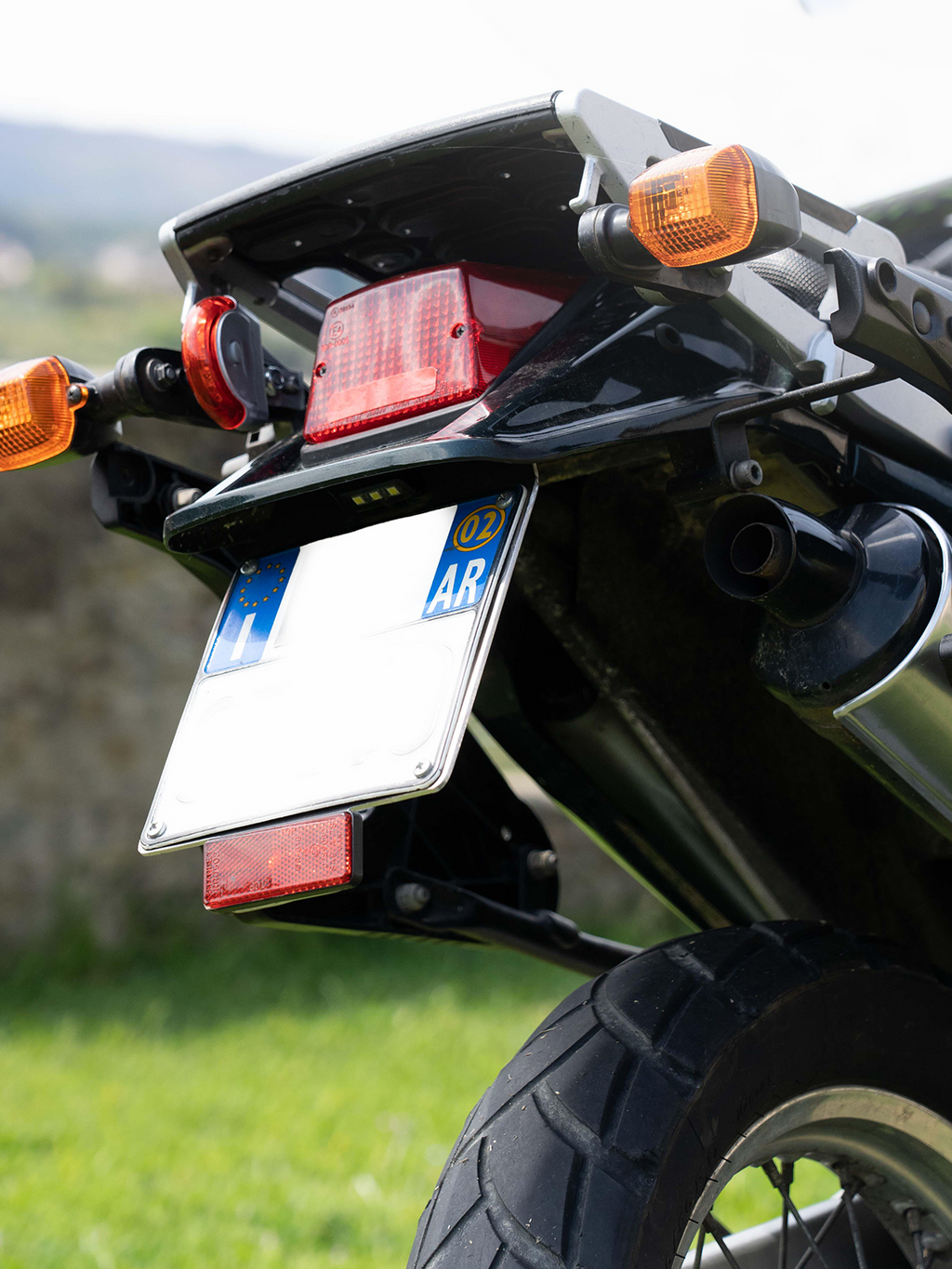 Kawasaki KLE 500 ’93–’07 – Porta Targa in Alluminio 3 mm