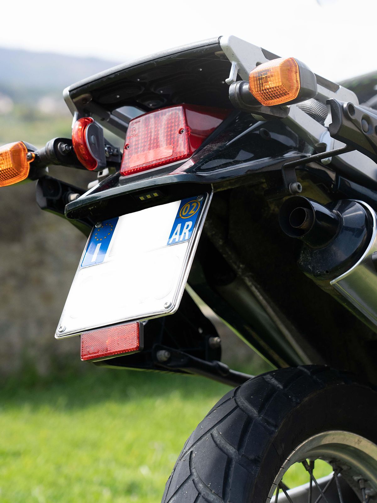 Kawasaki KLE 500 ’93–’07 – Porta Targa in Alluminio 3 mm