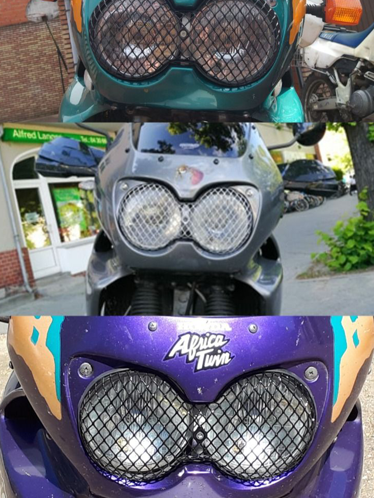 Honda Africa Twin XRV 750 RD07/07A ’94–’03 – Griglia Protezione Faro