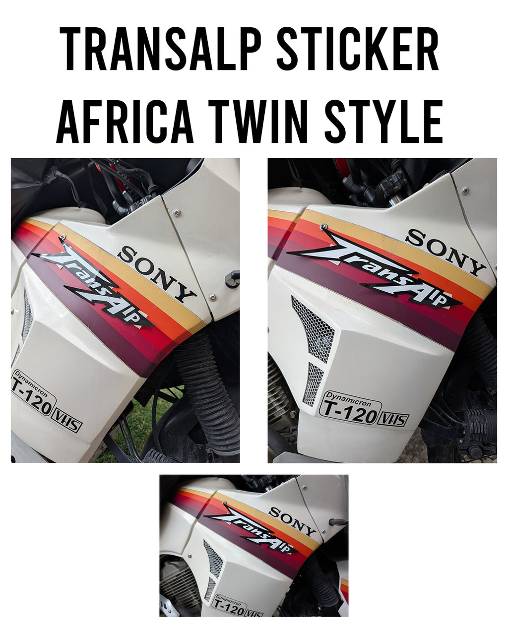 Sticker Transalp logo Africa Twin Style