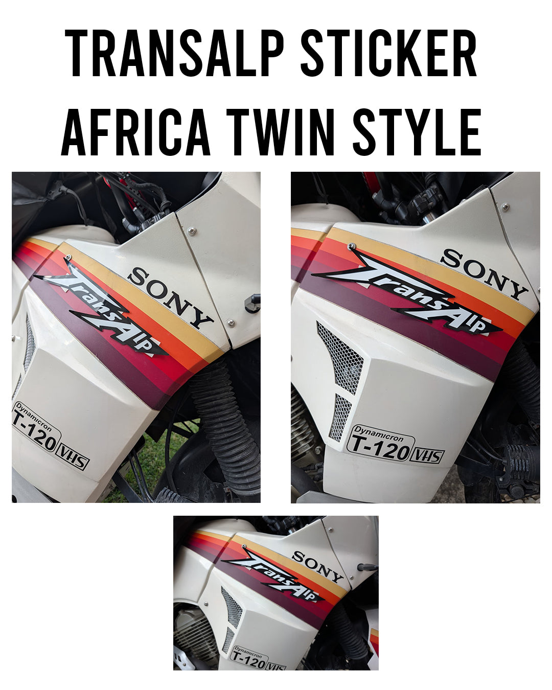 Sticker Transalp logo Africa Twin Style