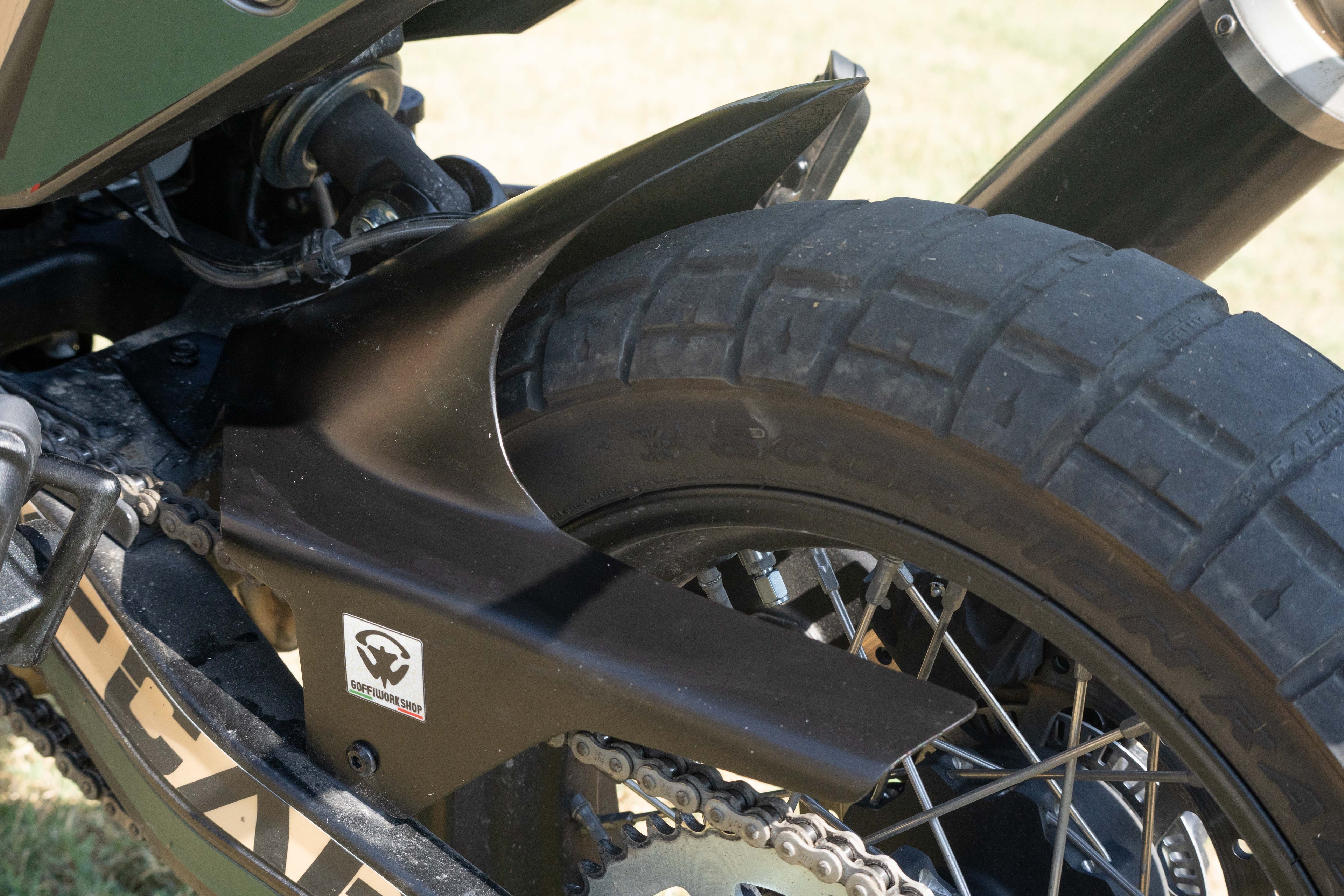 MORINI X CAPE 650 Parafango POSTERIORE RIALZATO