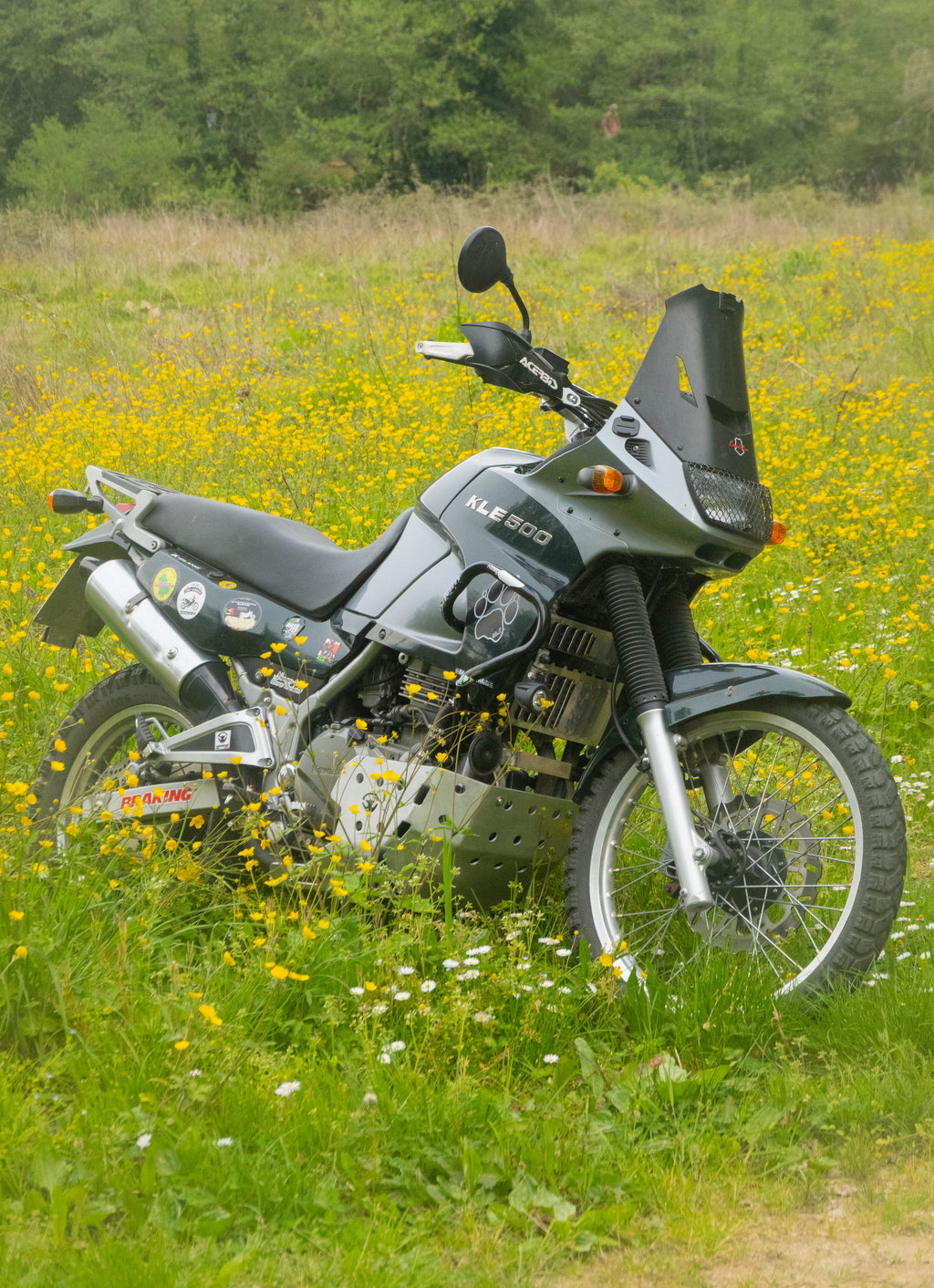 Kawasaki KLE 500 ’91–’07 – Paracoppa 4 mm alluminio - protezione motore