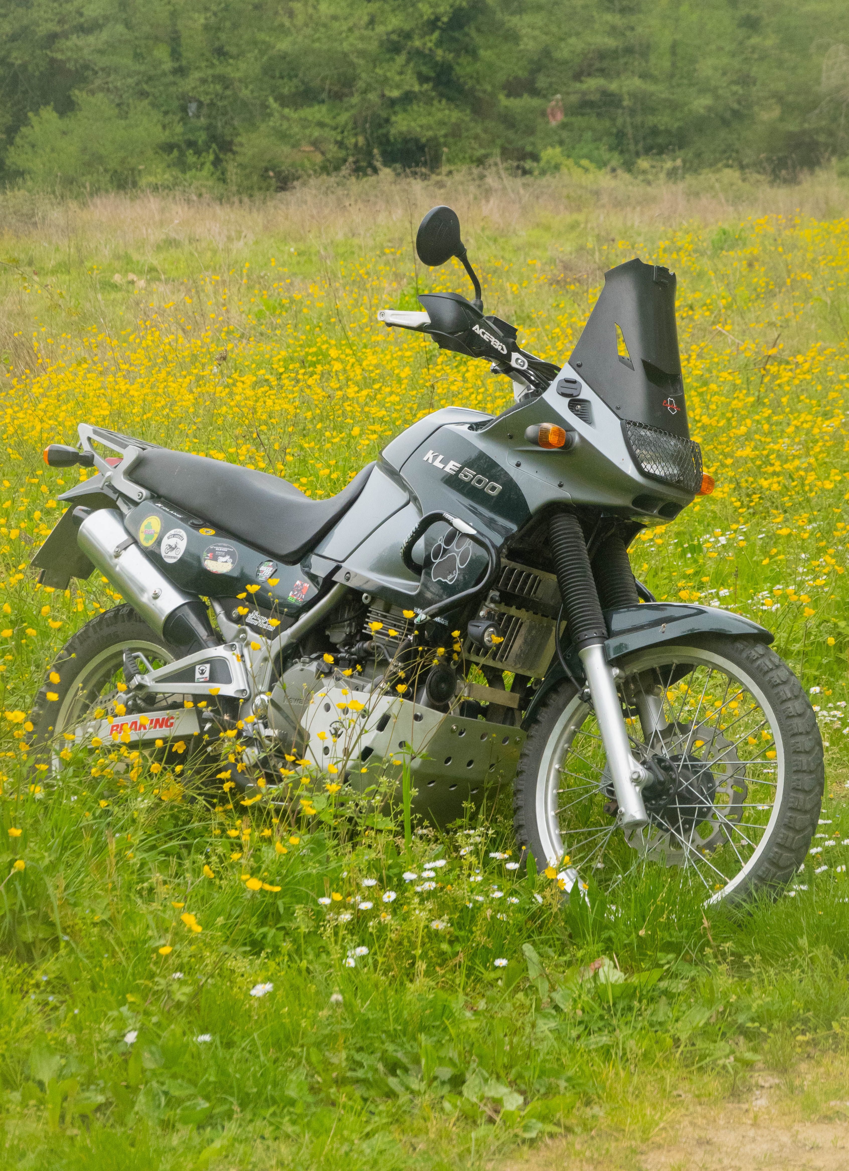 Kawasaki KLE 500 ’91–’07 – Paracoppa 4 mm alluminio - protezione motore