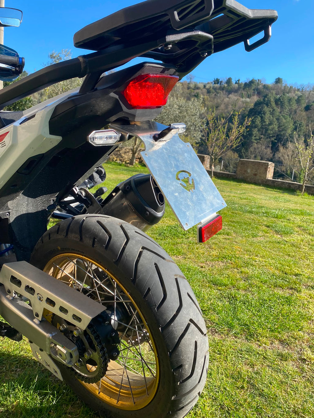onda CRF1100L Africa Twin ’2020–’2026 – Porta targa alluminio 4 mm