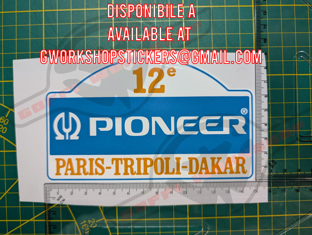 Stickers Dakar Retro Plates