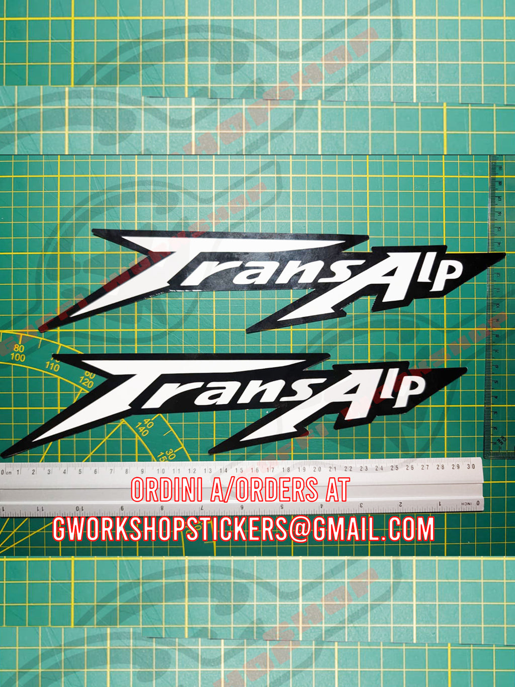 Sticker Transalp logo Africa Twin Style
