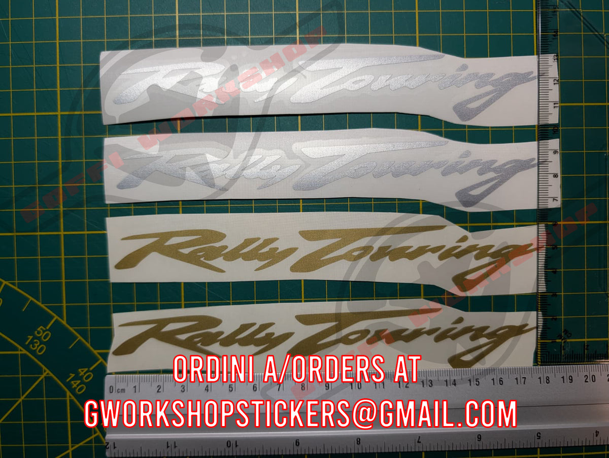 Sticker Rally touring oro o argento