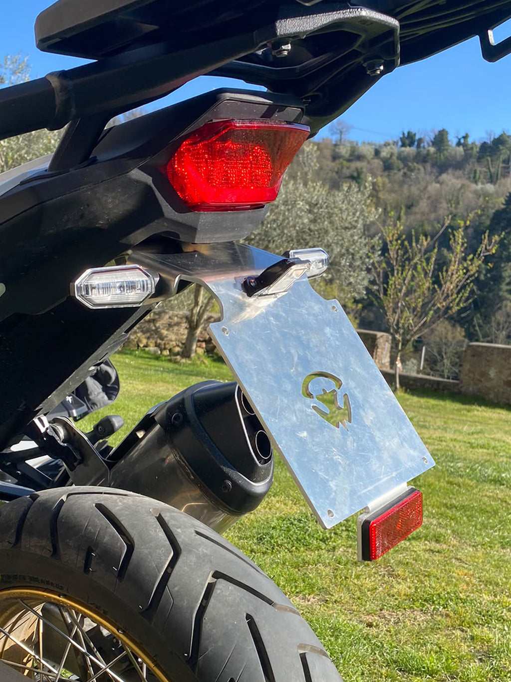 onda CRF1100L Africa Twin ’2020–’2026 – Porta targa alluminio 4 mm