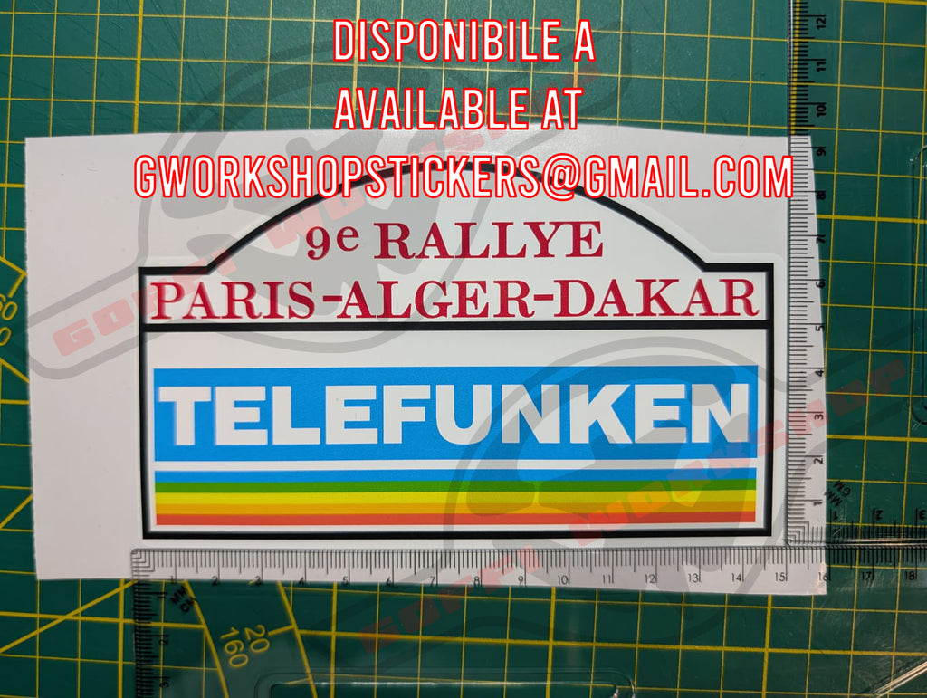 Stickers Dakar Retro Plates
