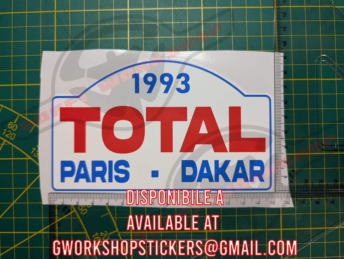 Stickers Dakar Retro Plates